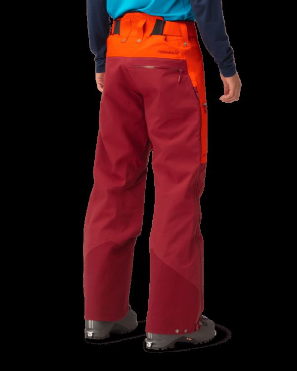 Norrona Heren Lofoten Gore-tex Pro Broek Adrenaline/rabarber