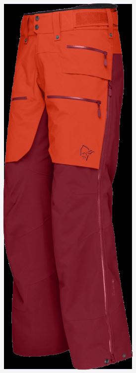 Norrona Heren Lofoten Gore-tex Pro Broek Adrenaline/rabarber