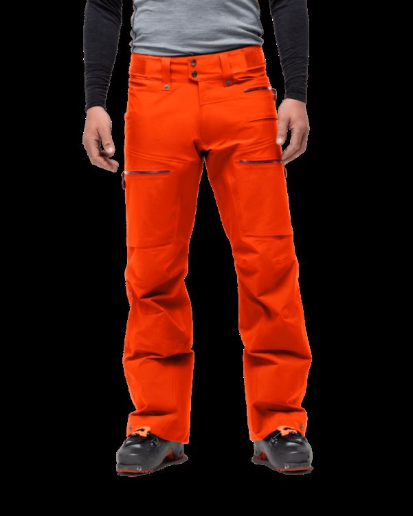 Norrona Heren Lofoten Gore-tex Broek Adrenaline Rood