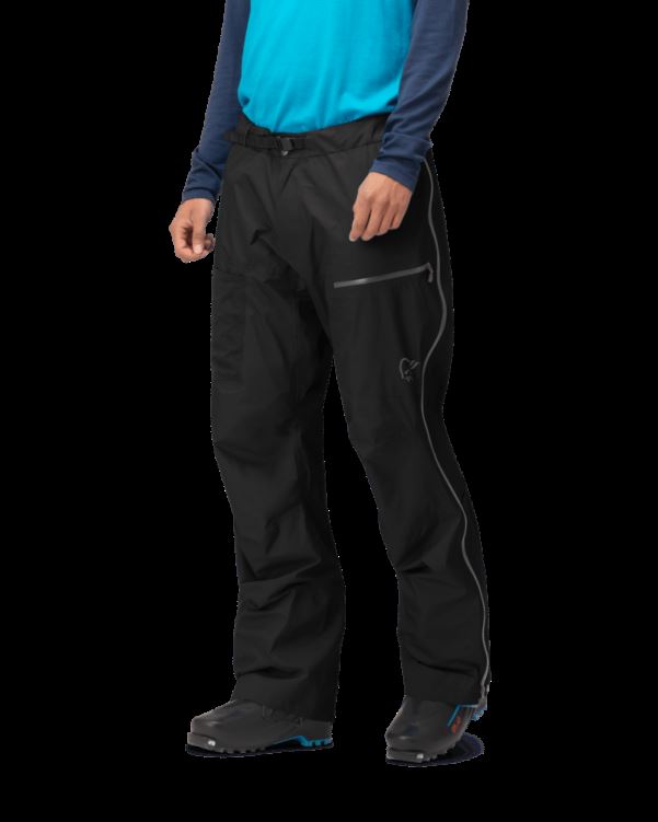 Norrona Heren Lyngen Gore-tex Paclite Overbroek Kaviaar/castor Grijs