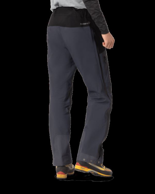 Norrona Heren Trollveggen Gore-tex Pro Light Broek Kaviaar/cool Zwart