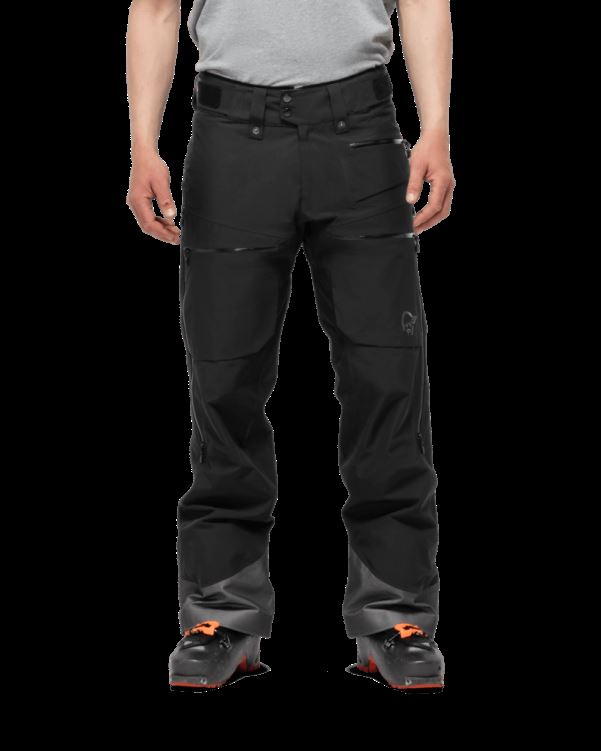 Norrona Heren Lofoten Gore-tex Isolatiebroek Caviar Zwart