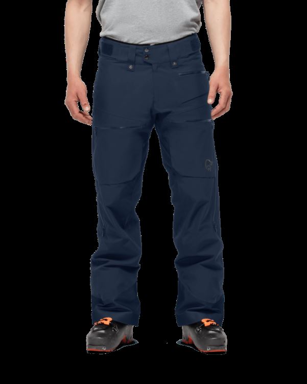 Norrona Heren Lofoten Gore-tex Isolatiebroek Indigo Nachtblauw