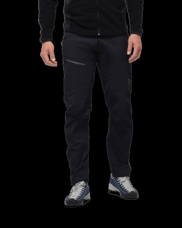 Norrona Heren Falketind Flex1 Heavy Duty Broek Kaviaar/rits Grijs