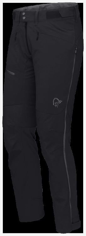 Norrona Heren Falketind Flex1 Heavy Duty Broek Kaviaar/rits Grijs