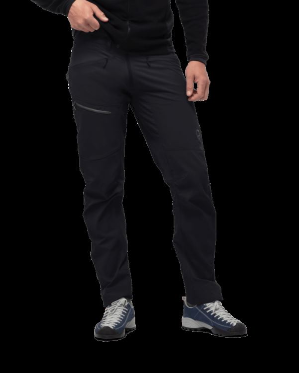 Norrona Heren Falketind Flex1 Heavy Duty Broek Kaviaar/rits Grijs