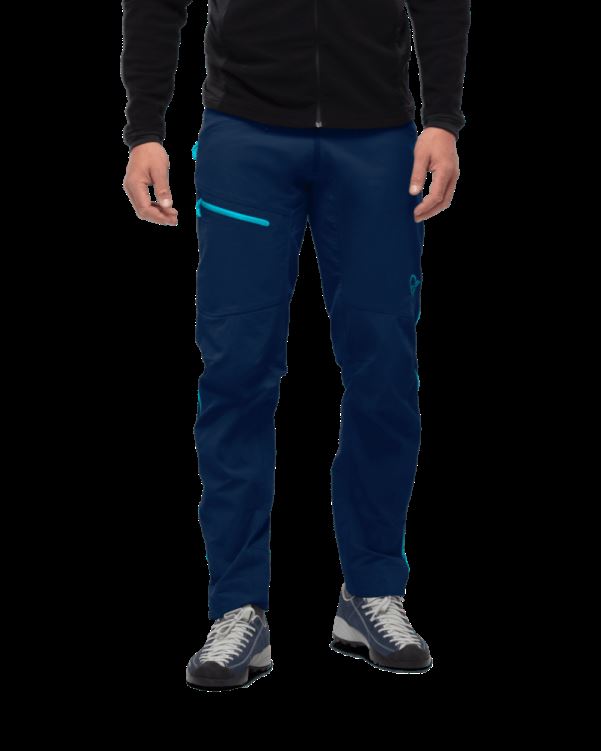 Norrona Heren Falketind Flex1 Heavy Duty Broek Indigo Night/hawaiian Surf