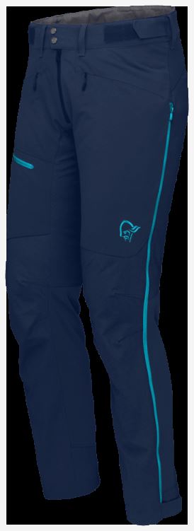 Norrona Heren Falketind Flex1 Heavy Duty Broek Indigo Night/hawaiian Surf