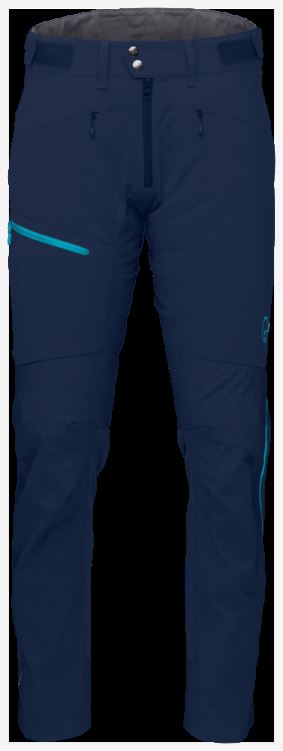 Norrona Heren Falketind Flex1 Heavy Duty Broek Indigo Night/hawaiian Surf