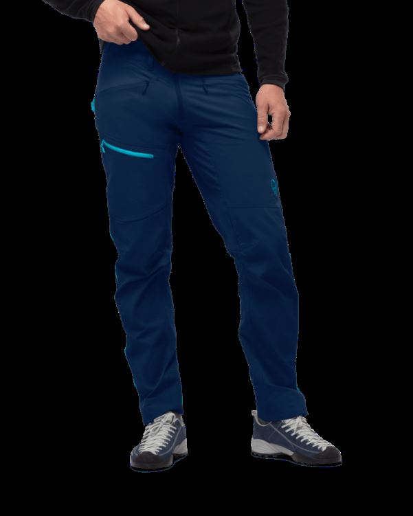 Norrona Heren Falketind Flex1 Heavy Duty Broek Indigo Night/hawaiian Surf