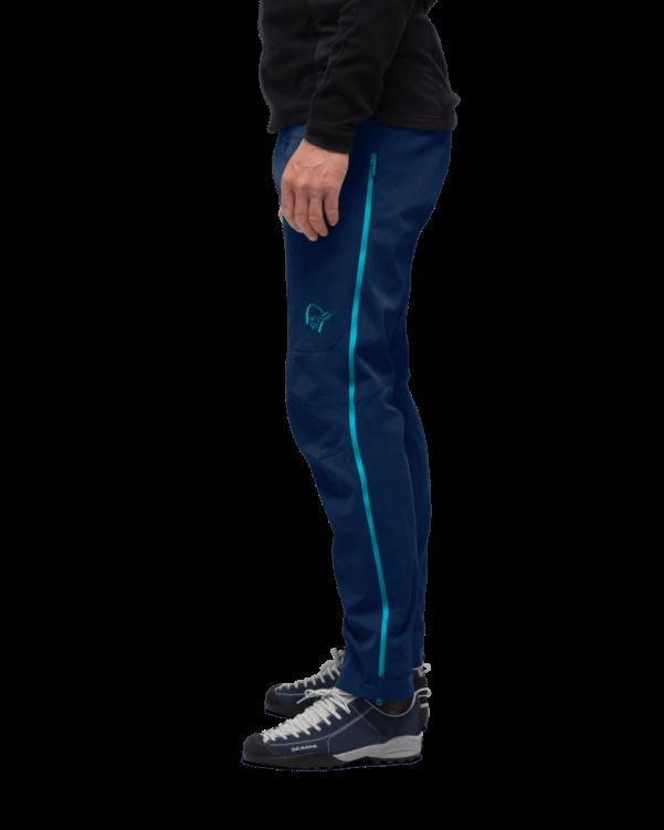 Norrona Heren Falketind Flex1 Heavy Duty Broek Indigo Night/hawaiian Surf