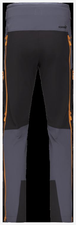 Norrona Heren Trollveggen Flex1 Broek Cool Zwart/oranje Popsicle