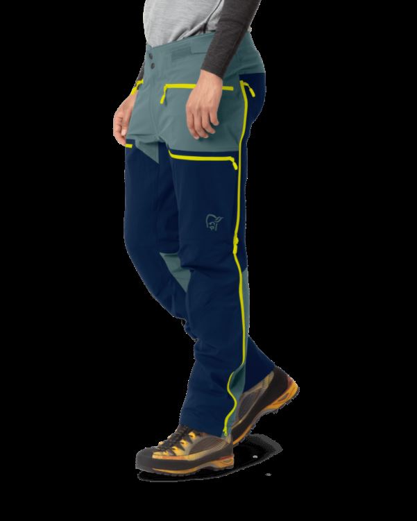 Norrona Trollveggen Flex1 Herenbroek North Atlantic/indigo Night