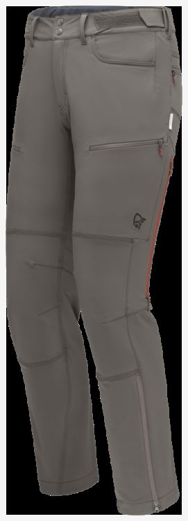 Norrona Heren Svalbard Flex1 Broek Leigrijs/rooibos Thee