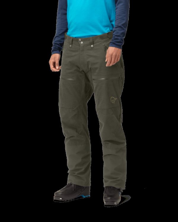 Norrona Heren Lyngen Katoenen Broek Olijf Nacht