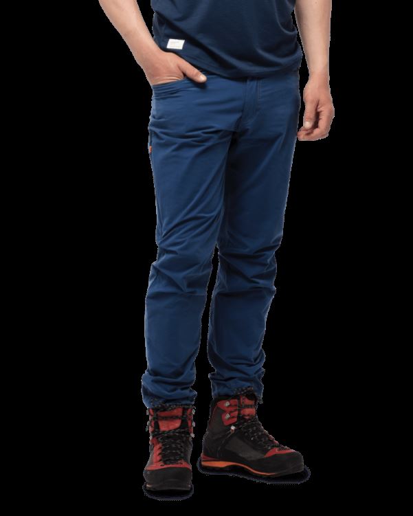 Norrona Svalbard Licht Katoenen Herenbroek Indigo Nachtblauw