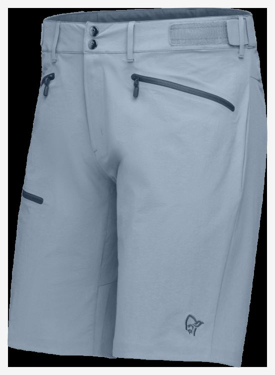 Norrona Heren Short Falketind Flex1 Blauw Mistig
