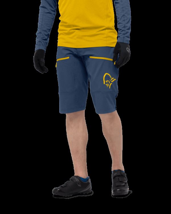 Norrona Heren Short Fjr Flex1 Heavy Duty Vintage Indigo Blauw