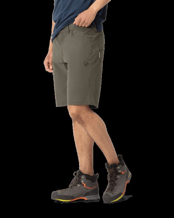 Norrona Svalbard Licht Katoenen Korte Broek Voor Heren, Leigrijs