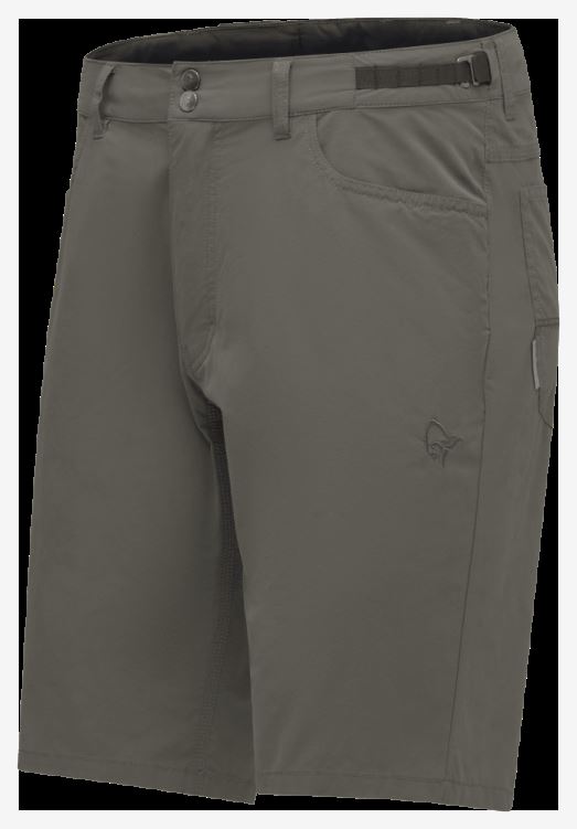 Norrona Svalbard Licht Katoenen Korte Broek Voor Heren, Leigrijs