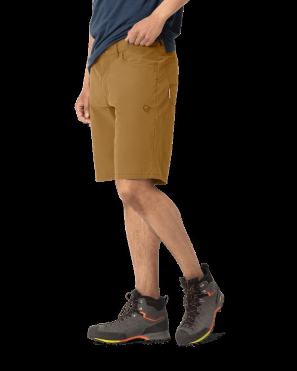 Norrona Svalbard Lichte Katoenen Short Camelflage Voor Heren