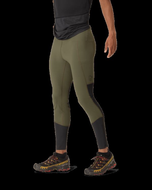 Norrona Heren Senja Equalizer Stretch Panty Olijf Night/caviar