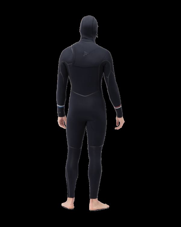 Norrona Heren Unstad 5.5/5/4 Wetsuit Met Capuchon Caviar Zwart