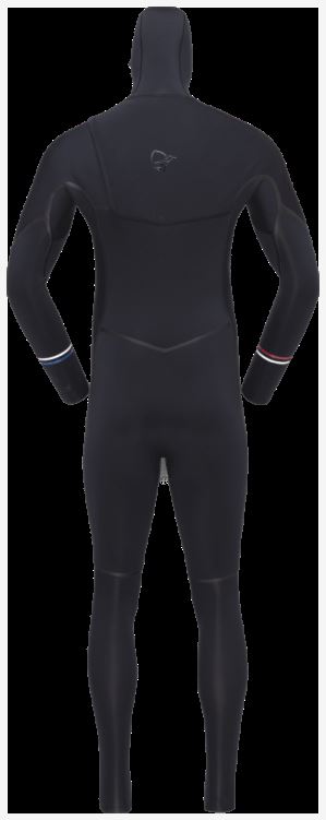 Norrona Heren Unstad 5.5/5/4 Wetsuit Met Capuchon Caviar Zwart