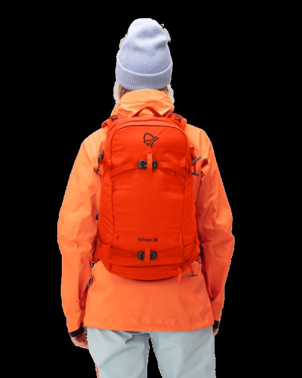 Norrona Dames Lofoten 28l Pack Adrenaline Rood