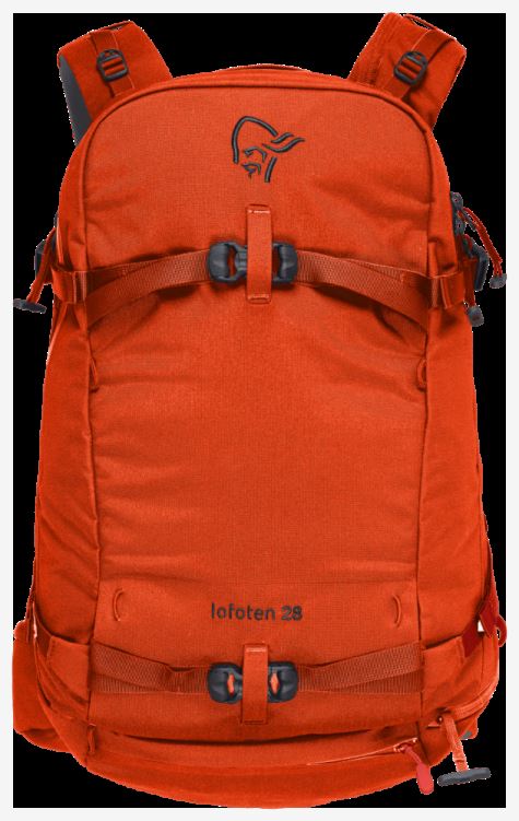 Norrona Dames Lofoten 28l Pack Adrenaline Rood