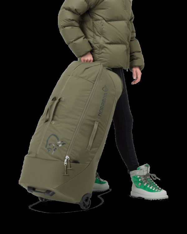 Norrona Unisex 120l Trolleytas Olijf Nacht