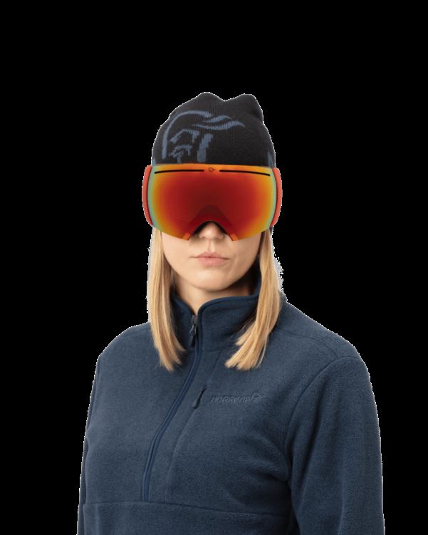 Norrona Unisex Lofoten Goggles Scharlaken Ibis/gold Fusion Mirror S2