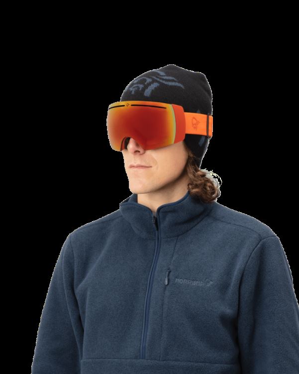 Norrona Unisex Lofoten Goggles Scharlaken Ibis/gold Fusion Mirror S2