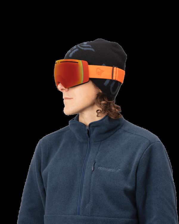 Norrona Unisex Lofoten Goggles Scharlaken Ibis/gold Fusion Mirror S2