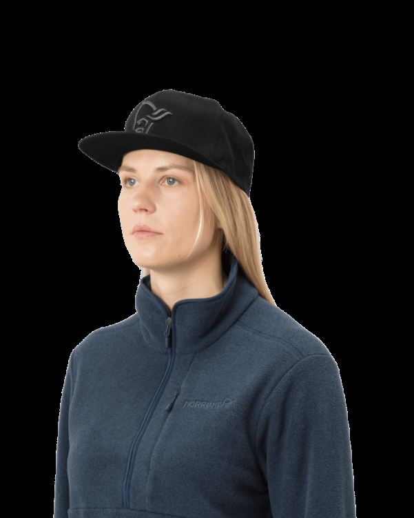 Unisex /29 Snapback Norrona Cap Kaviaar Zwart