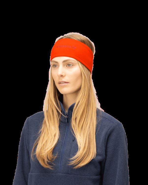 Norrona Unisex Genaaide Powerstretch Hoofdband Adrenaline Rood