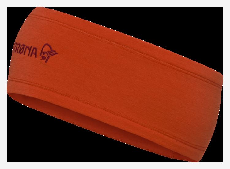 Norrona Unisex Genaaide Powerstretch Hoofdband Adrenaline Rood