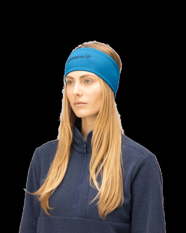 Norrona Unisex Genaaide Powerstretch Hoofdband Hawaiian Surf Blue