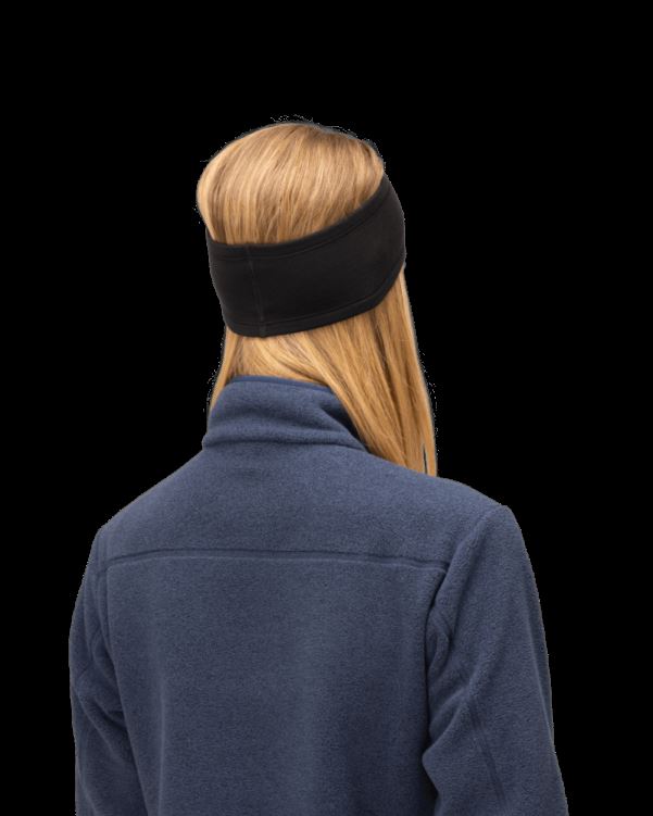 Norrona Unisex Genaaide Powerstretch Hoofdband Kaviaar Zwart