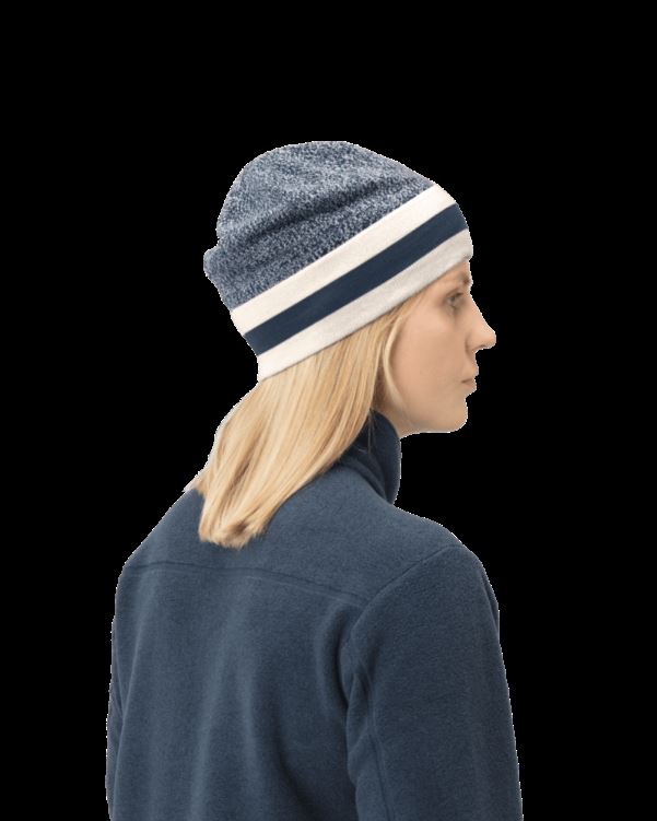Norrona Unisex /29 Gemêleerde Gebreide Wollen Muts Indigo Night/snowdrop