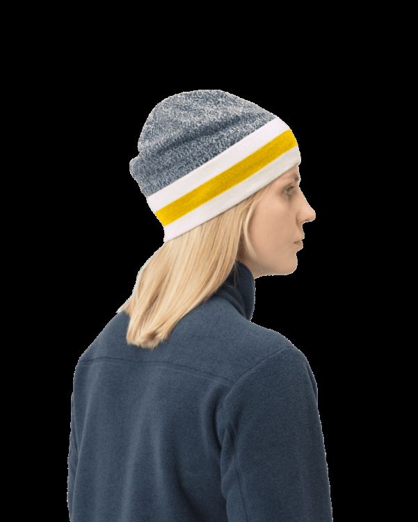 Norrona Unisex /29 Gemêleerde Gebreide Wollen Muts Vintage Indigo Blauw