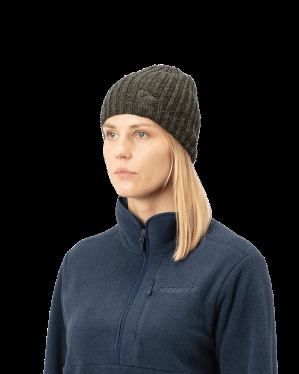 Norrona Unisex /29 Grof Gemêleerde Muts Castor Grijs