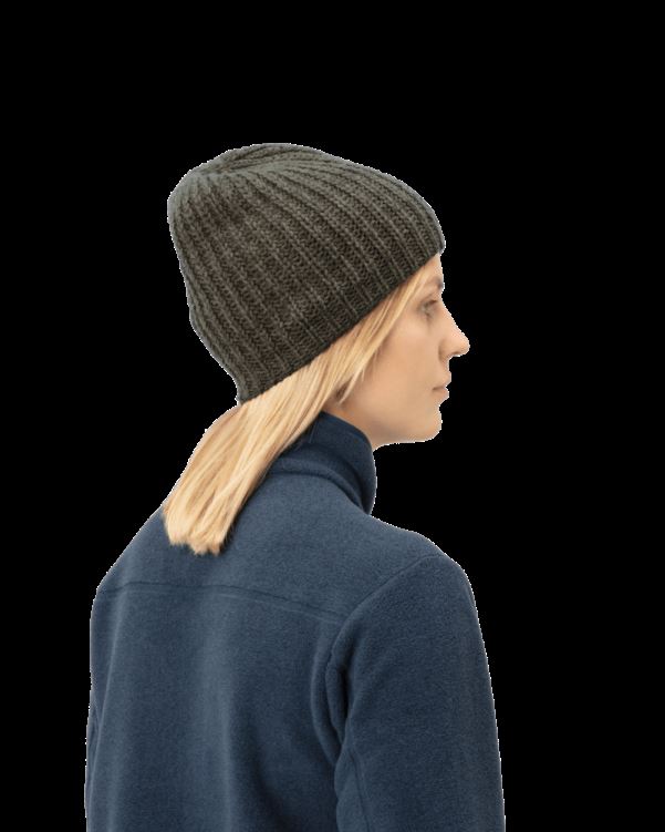 Norrona Unisex /29 Grof Gemêleerde Muts Castor Grijs