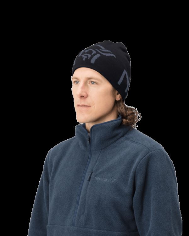 Norrona Unisex /29 Logo Beanie Kaviaar/cool Zwart