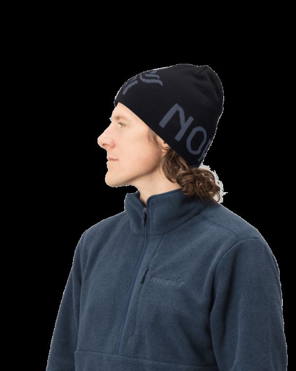 Norrona Unisex /29 Logo Beanie Kaviaar/cool Zwart