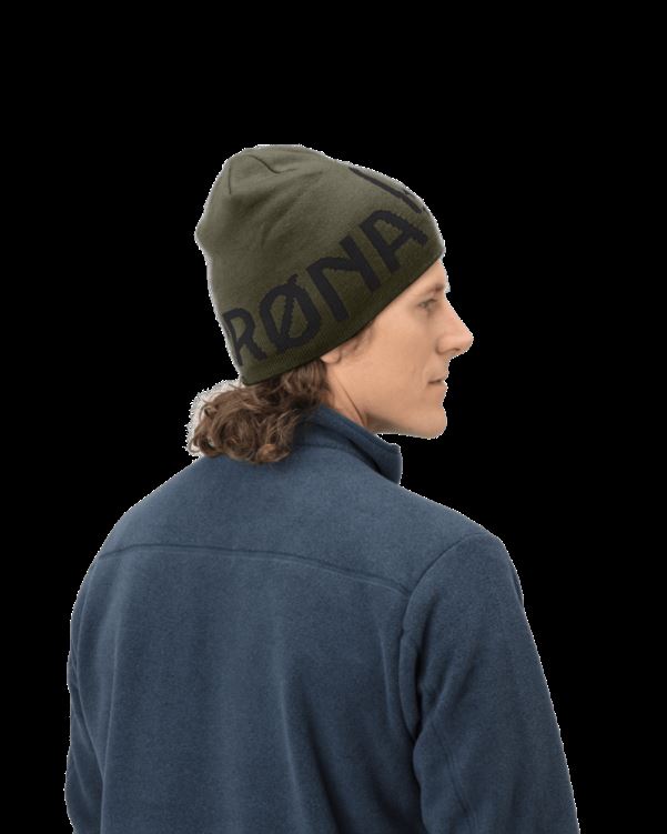 Norrona Unisex /29 Logo Muts Olijf Night/caviar