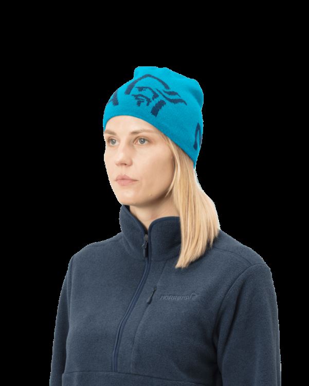 Norrona Unisex /29 Logo Beanie Hawaiian Surf/indigo Night