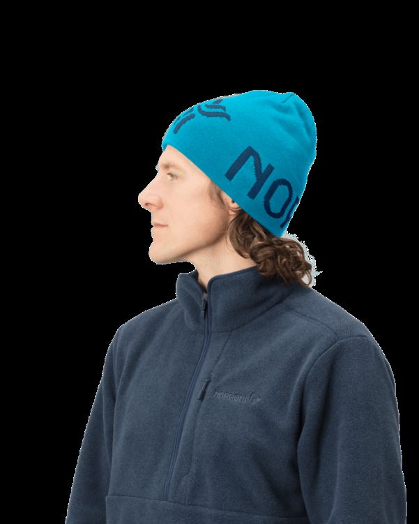 Norrona Unisex /29 Logo Beanie Hawaiian Surf/indigo Night