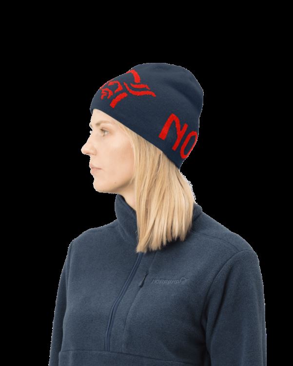Norrona Unisex /29 Logo Beanie Indigo Night/arednalin