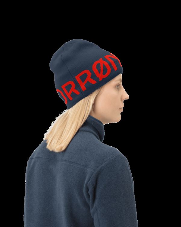 Norrona Unisex /29 Logo Beanie Indigo Night/arednalin